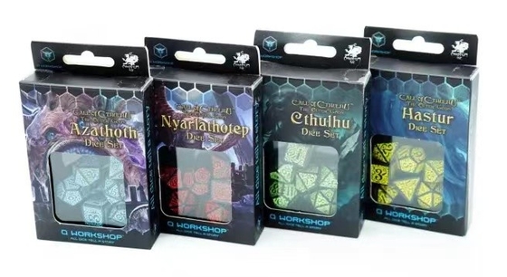 Modieus RPG-spel dobbelstenen set 20 mm Zwarte achtergrond Kleurpatroon