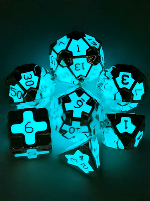 Dragon And Dungeon Led Luminous Dice ABS Plastic RPG Games Knopbatterij 3V