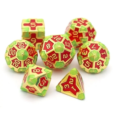 CE Precision RPG Polyhedron Dice Set OEM Niet-toxisch bulk legeringsmateriaal KTV Bar