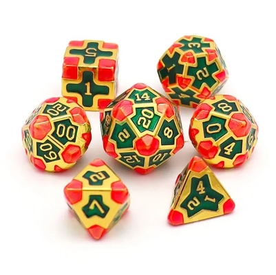 CE Precision RPG Polyhedron Dice Set OEM Niet-toxisch bulk legeringsmateriaal KTV Bar