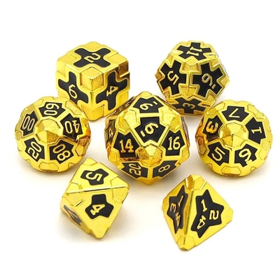 CE Precision RPG Polyhedron Dice Set OEM Niet-toxisch bulk legeringsmateriaal KTV Bar