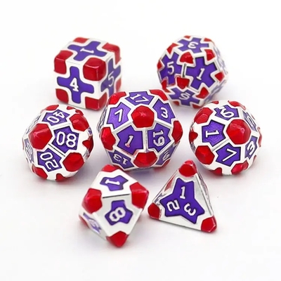 CE Precision RPG Polyhedron Dice Set OEM Niet-toxisch bulk legeringsmateriaal KTV Bar