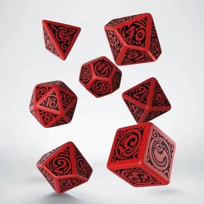 Modieus RPG-spel dobbelstenen set 20 mm Zwarte achtergrond Kleurpatroon