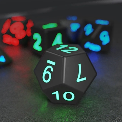 DND Board Polyhedraal dobbelstenen Volwassenen spel Magic Trick Pixels Electronic Glow LED dobbelstenen