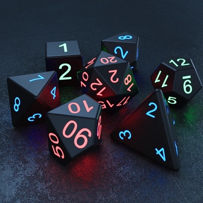 DND Board Polyhedraal dobbelstenen Volwassenen spel Magic Trick Pixels Electronic Glow LED dobbelstenen