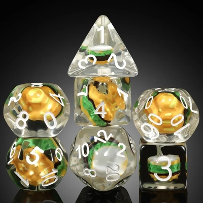 Custom Polyhedral DND Dice Set Hamburger Gaming Voor RPG Rollenspel tafelspellen