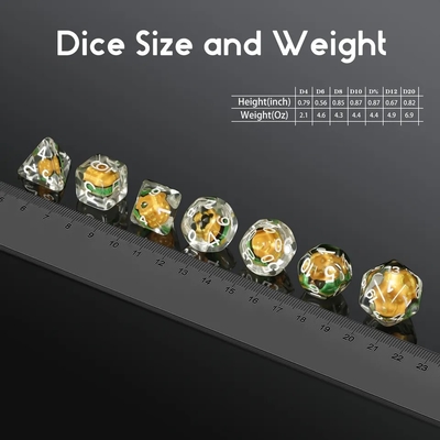 Custom Polyhedral DND Dice Set Hamburger Gaming Voor RPG Rollenspel tafelspellen