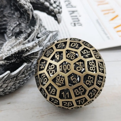 Hollow 100 Metal Dice Coc Running Groep Board Game Dnd Giant Big
