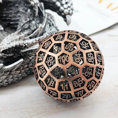Hollow 100 Metal Dice Coc Running Groep Board Game Dnd Giant Big