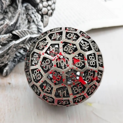 Hollow 100 Metal Dice Coc Running Groep Board Game Dnd Giant Big