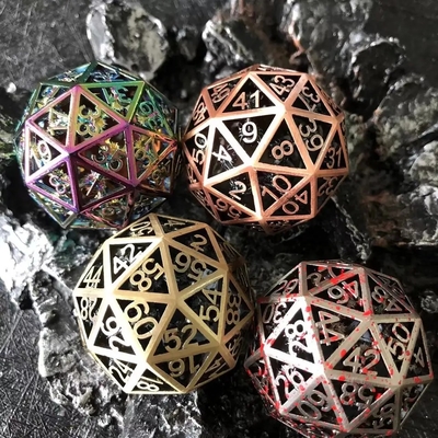60D Macrobine Zinc Alloy Metal Dice Set Desktop Game Uniek DND