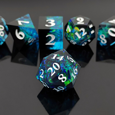 Twee-kleurig DND RPG dobbelsteen set D6 D20 7 Molde Polyhedron Set