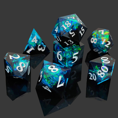 Twee-kleurig DND RPG dobbelsteen set D6 D20 7 Molde Polyhedron Set