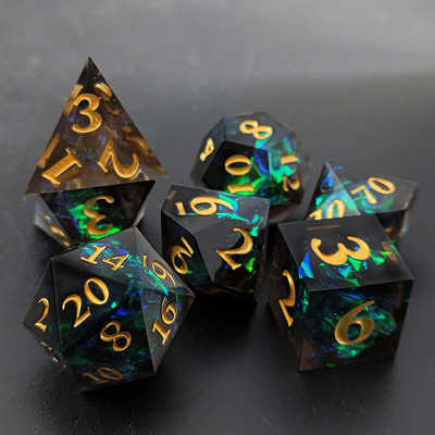 Twee-kleurig DND RPG dobbelsteen set D6 D20 7 Molde Polyhedron Set