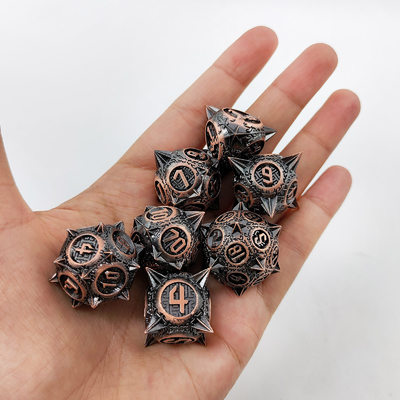 Retro Copper Meteor Hammer Metal Dice Draak En Dungeon DND RPG D20