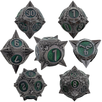 Retro Copper Meteor Hammer Metal Dice Draak En Dungeon DND RPG D20