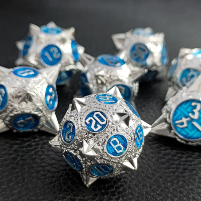 Duurzaam Polyhedron Metal RPG Dice Set Dragon And Dungeon 16mm Sparkle