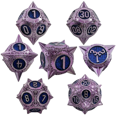 Duurzaam Polyhedron Metal RPG Dice Set Dragon And Dungeon 16mm Sparkle