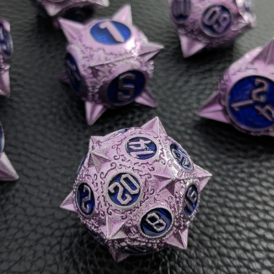 Duurzaam Polyhedron Metal RPG Dice Set Dragon And Dungeon 16mm Sparkle