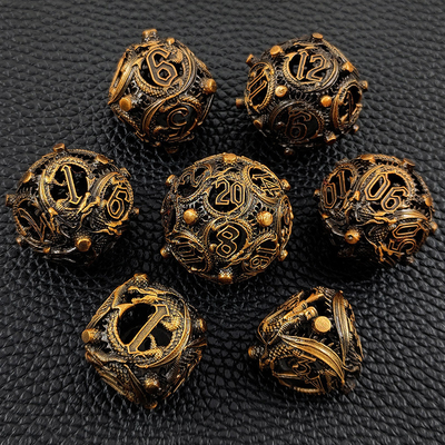 Longkong Circle Metal Dice Set DND Dungeon And Multi-Noodle RPG Schaken