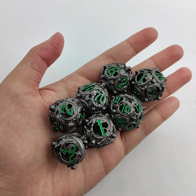 Longkong Circle Metal Dice Set DND Dungeon And Multi-Noodle RPG Schaken