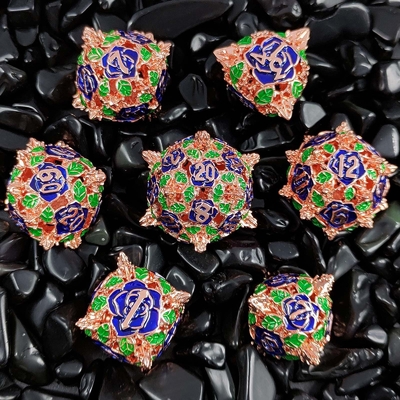 Polyhedraal metalen holle dobbelstenen rolspel DND Dungeons And Dragons tafelspel