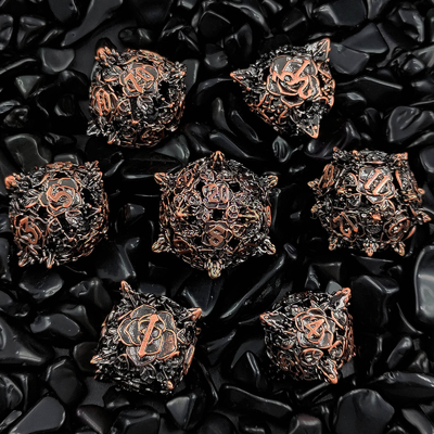 Polyhedraal metalen holle dobbelstenen rolspel DND Dungeons And Dragons tafelspel