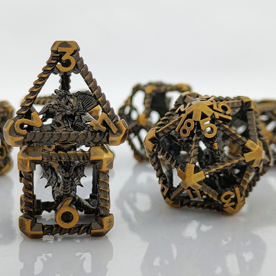 Holle Multi-Noodle Metal Dice Vliegende Draak Dungeon En Draak DND