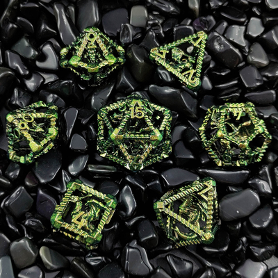 Holle Multi-Noodle Metal Dice Vliegende Draak Dungeon En Draak DND