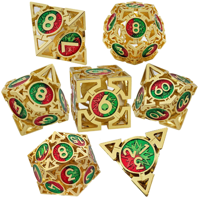 Pijl Hollow Metal Dice Suit Multi-faceted DND Dungeon en Dragon