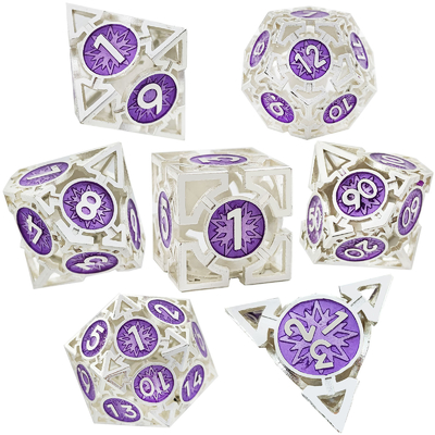 Pijl Hollow Metal Dice Suit Multi-faceted DND Dungeon en Dragon