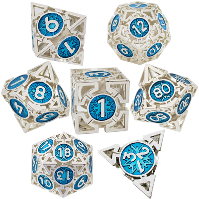 Pijl Hollow Metal Dice Suit Multi-faceted DND Dungeon en Dragon