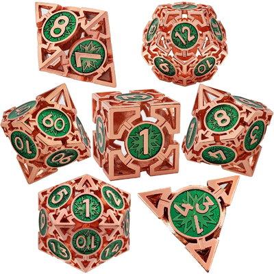 Pijl Hollow Metal Dice Suit Multi-faceted DND Dungeon en Dragon
