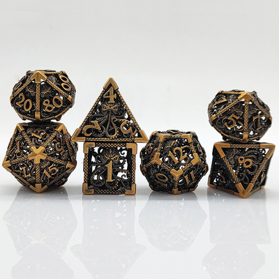 Octopus Hollow Metal Multi Face Dice Set Budemen Dungeon en Dragon DND
