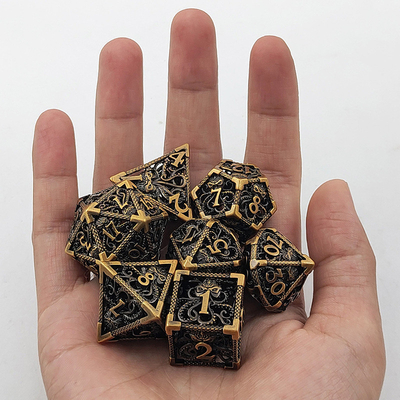 Octopus Hollow Metal Multi Face Dice Set Budemen Dungeon en Dragon DND