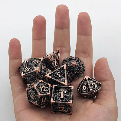 Octopus Hollow Metal Multi Face Dice Set Budemen Dungeon en Dragon DND