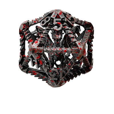 20 kanten metalen holle dobbelstenen D20 Grootschalige DND Polyhedraal RPG Dungeons And Dragons
