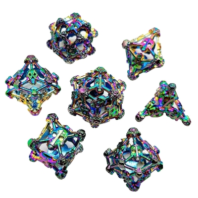 Hollow Skull Multi Face Metal Dice Set Dungeon And Dragon RPG#DND