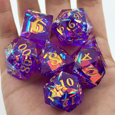 Kleurstrook Multi Faceted Hars Dice Poort Dungeon And Dragon DND#COC