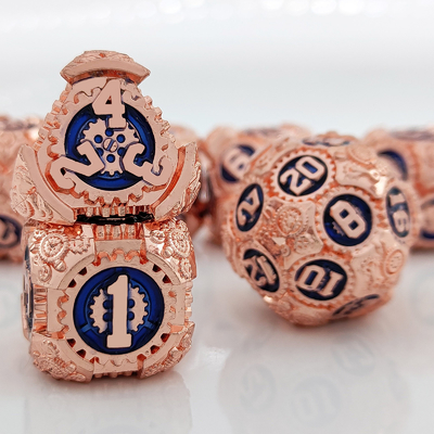 Metal Gear Dice Set DND Dungeons And Dragons TRPG Polyhedraal Dice D6 Table