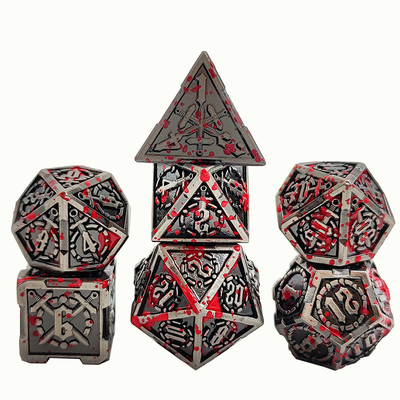 Zwaard Metal RPG Dice Hand Gepolijst Cruzu Dungeon En Lange DND#