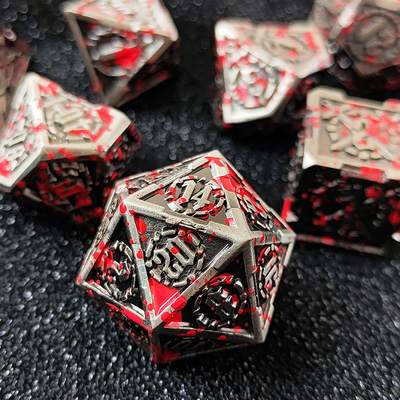 Zwaard Metal RPG Dice Hand Gepolijst Cruzu Dungeon En Lange DND#