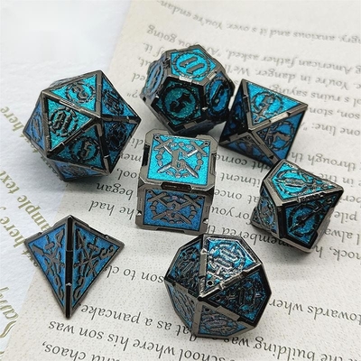 Zwaard Metal RPG Dice Hand Gepolijst Cruzu Dungeon En Lange DND#