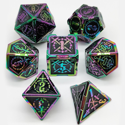 Zwaard Metal RPG Dice Hand Gepolijst Cruzu Dungeon En Lange DND#