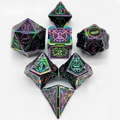 Zwaard Metal RPG Dice Hand Gepolijst Cruzu Dungeon En Lange DND#