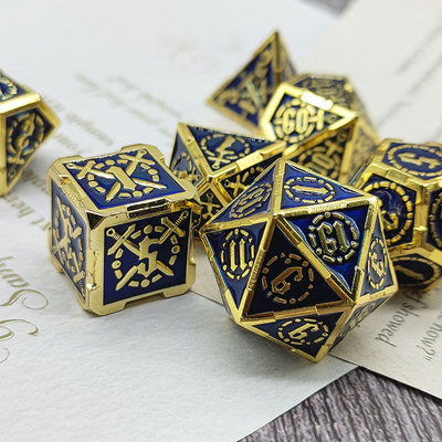 Zwaard Metal RPG Dice Hand Gepolijst Cruzu Dungeon En Lange DND#