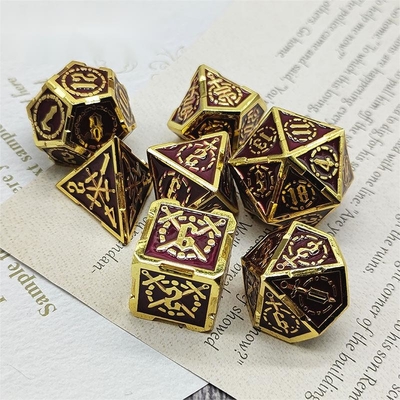 Zwaard Metal RPG Dice Hand Gepolijst Cruzu Dungeon En Lange DND#