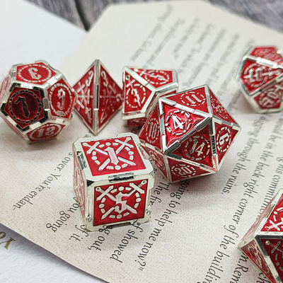 Zwaard Metal RPG Dice Hand Gepolijst Cruzu Dungeon En Lange DND#
