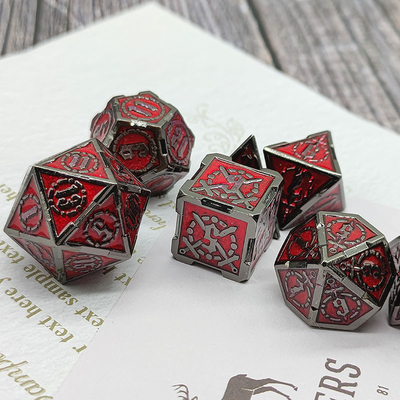 Zwaard Metal RPG Dice Hand Gepolijst Cruzu Dungeon En Lange DND#