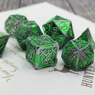 Zwaard Metal RPG Dice Hand Gepolijst Cruzu Dungeon En Lange DND#